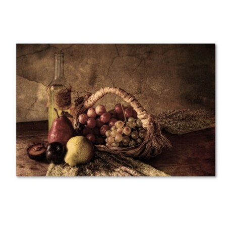 Silvia Simonato 'Grapes' Canvas Art,22x32